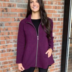 NWT Liv By Habitat Purple Stella Swing Jacket Mulberry Sz S/ M